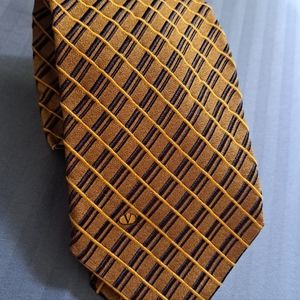 Valentino Neck Tie gold black rare VLTN